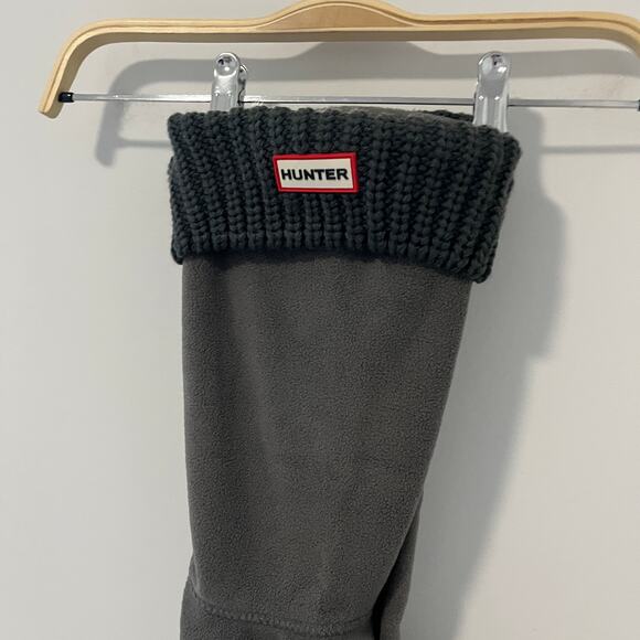 Hunter Dark Gray Boot Socks Size Medium - Picture 2 of 4